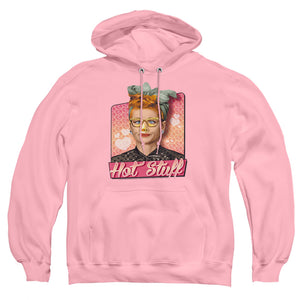 AN OFFCIALLY LICENSED I LOVE LUCY HOT STUFF ADULT UNISEX PULLOVER HOODIE PINK