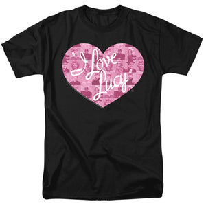 AN OFFCIALLY LICENSED I LOVE LUCY MANY MOODS LOGO MEN'S REGULAR FIT T-SHIRT BLACK