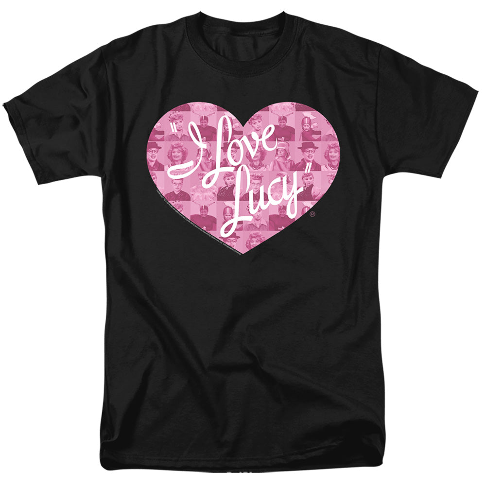 AN OFFCIALLY LICENSED I LOVE LUCY MANY MOODS LOGO MEN'S REGULAR FIT T-SHIRT BLACK