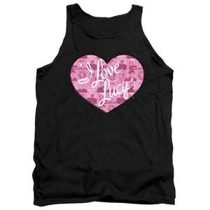 AN OFFCIALLY LICENSED I LOVE LUCY MANY MOODS LOGO ADULT UNISEX TANK TOP BLACK