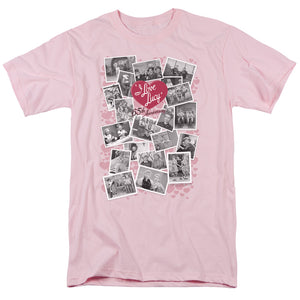AN OFFCIALLY LICENSED I LOVE LUCY 65TH ANNIVERSARY MEN'S REGULAR FIT T-SHIRT PINK