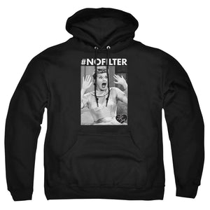 AN OFFCIALLY LICENSED I LOVE LUCY NO FILTER ADULT UNISEX PULLOVER HOODIE BLACK