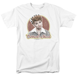 AN OFFCIALLY LICENSED I LOVE LUCY CURRENT MOOD MEN'S REGULAR FIT T-SHIRT WHITE