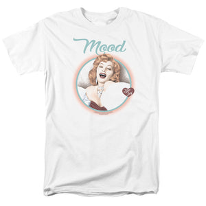 AN OFFCIALLY LICENSED I LOVE LUCY MOOD MEN'S REGULAR FIT T-SHIRT WHITE