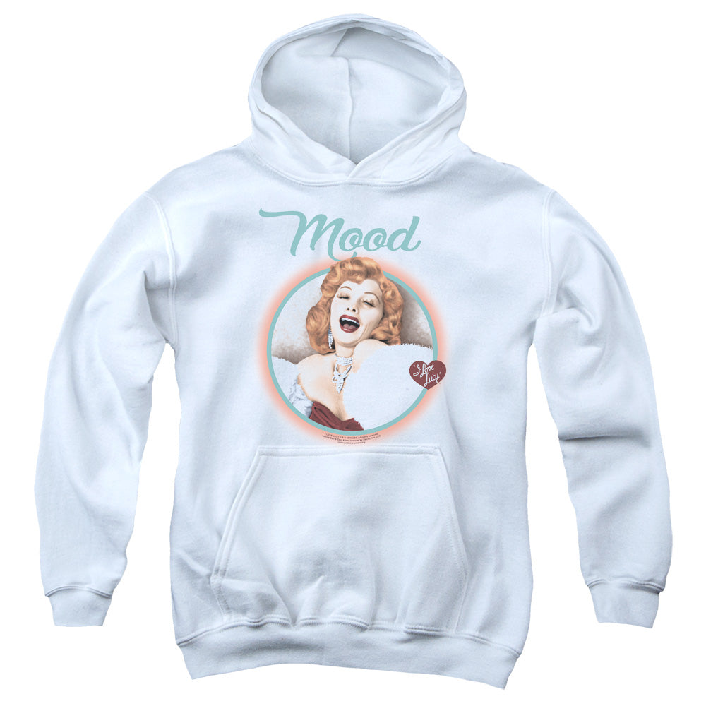 AN OFFCIALLY LICENSED I LOVE LUCY MOOD YOUTH HOODIE WHITE