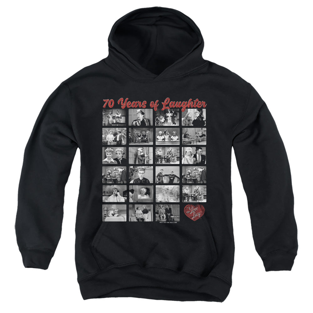 AN OFFCIALLY LICENSED I LOVE LUCY FILM STRIP YOUTH HOODIE BLACK