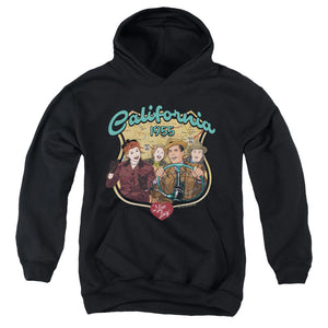 AN OFFCIALLY LICENSED I LOVE LUCY ROAD TRIP YOUTH HOODIE BLACK