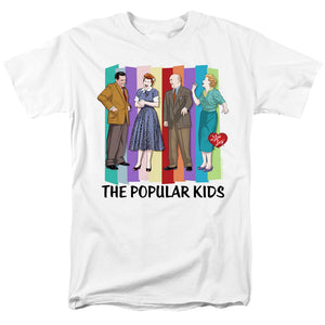 AN OFFCIALLY LICENSED I LOVE LUCY THE POPULAR KIDS MEN'S REGULAR FIT T-SHIRT WHITE