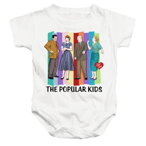 AN OFFCIALLY LICENSED I LOVE LUCY THE POPULAR KIDS BABY BODYSUIT WHITE
