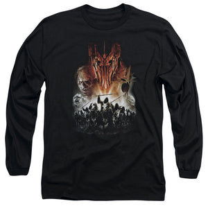 AN OFFCIALLY LICENSED LOR EVIL RISING MEN'S LONG SLEEVE T-SHIRT BLACK