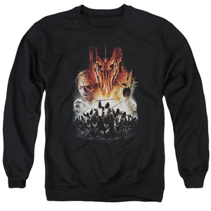 AN OFFCIALLY LICENSED LOR EVIL RISING ADULT UNISEX CREWNECK SWEATSHIRT BLACK