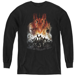 AN OFFCIALLY LICENSED LOR EVIL RISING YOUTH LONG SLEEVE T-SHIRT BLACK