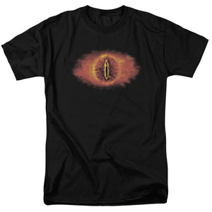 AN OFFCIALLY LICENSED LOR EYE OF SAURON MEN'S REGULAR FIT T-SHIRT BLACK