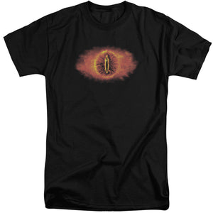 AN OFFCIALLY LICENSED LOR EYE OF SAURON MEN'S TALL FIT T-SHIRT BLACK