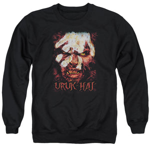 AN OFFCIALLY LICENSED LOR URUK HAI ADULT UNISEX CREWNECK SWEATSHIRT BLACK