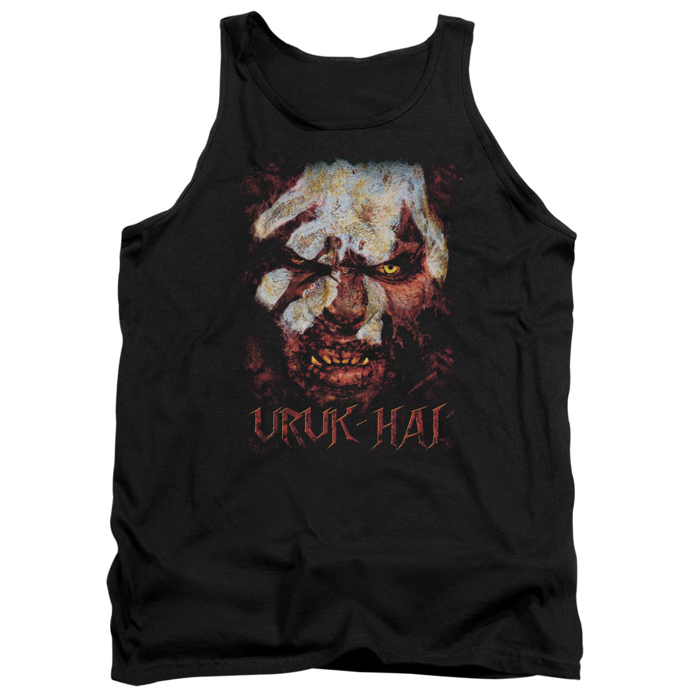 AN OFFCIALLY LICENSED LOR URUK HAI ADULT UNISEX TANK TOP BLACK