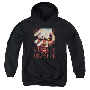 AN OFFCIALLY LICENSED LOR URUK HAI YOUTH HOODIE BLACK