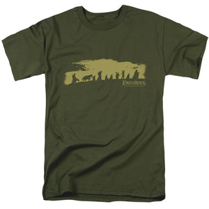 AN OFFCIALLY LICENSED LOR THE FELLOWSHIP MEN'S REGULAR FIT T-SHIRT MILITARY GREEN