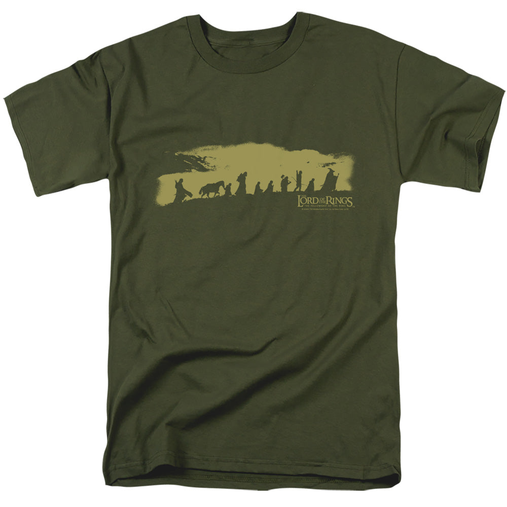 AN OFFCIALLY LICENSED LOR THE FELLOWSHIP MEN'S REGULAR FIT T-SHIRT MILITARY GREEN