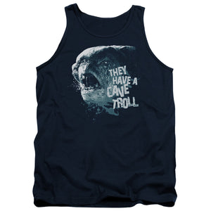 AN OFFCIALLY LICENSED LOR CAVE TROLL ADULT UNISEX TANK TOP NAVY