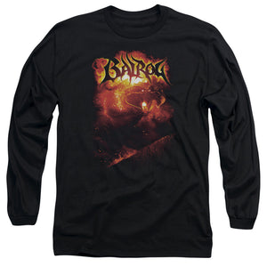 AN OFFCIALLY LICENSED LOR BALROG MEN'S LONG SLEEVE T-SHIRT BLACK