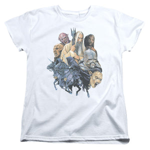 AN OFFCIALLY LICENSED LOR COLLAGE OF EVIL WOMEN'S REGULAR FIT T-SHIRT WHITE
