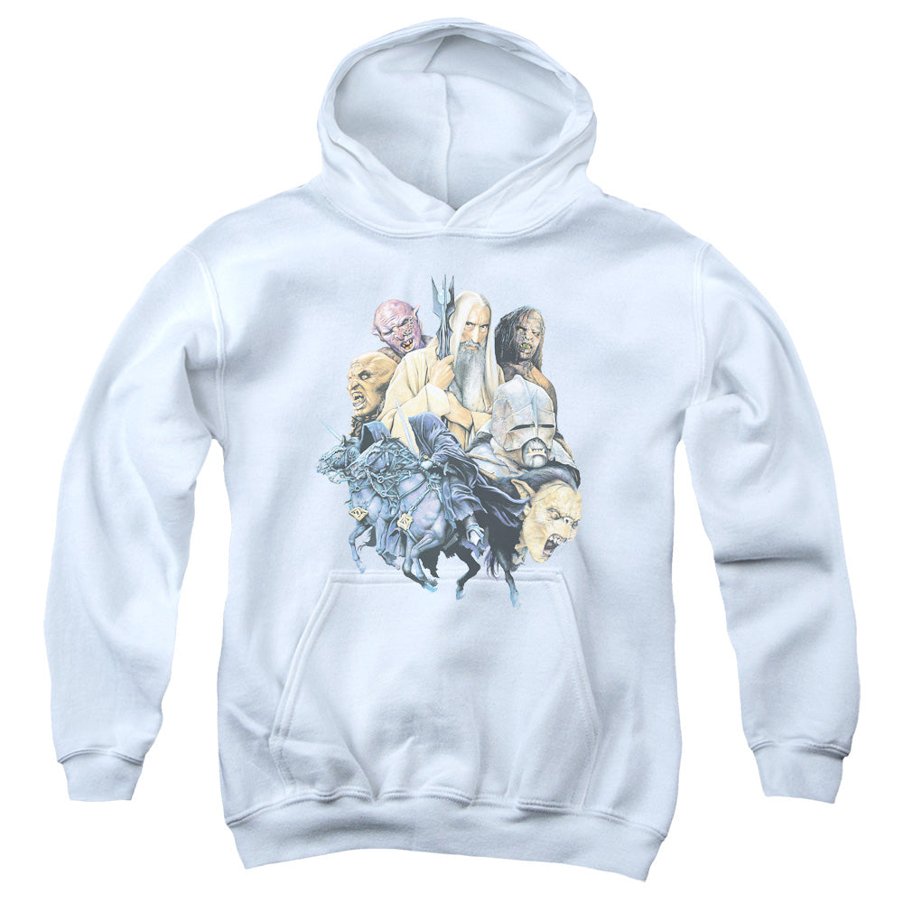 AN OFFCIALLY LICENSED LOR COLLAGE OF EVIL YOUTH HOODIE WHITE