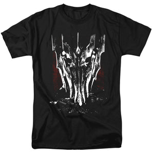 AN OFFCIALLY LICENSED LOR BIG SAURON HEAD MEN'S REGULAR FIT T-SHIRT BLACK