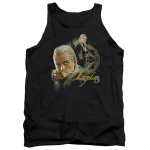 AN OFFCIALLY LICENSED LOR LEGOLAS ADULT UNISEX TANK TOP BLACK