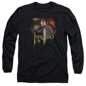 AN OFFCIALLY LICENSED LOR FRODO MEN'S LONG SLEEVE T-SHIRT BLACK