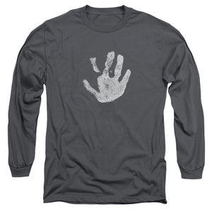 AN OFFCIALLY LICENSED LOR WHITE HAND MEN'S LONG SLEEVE T-SHIRT CHARCOAL