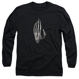 AN OFFCIALLY LICENSED LOR HAND OF SARUMAN MEN'S LONG SLEEVE T-SHIRT BLACK