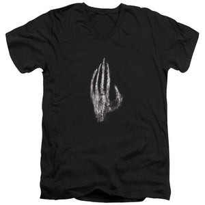 AN OFFCIALLY LICENSED LOR HAND OF SARUMAN MEN'S V-NECK T-SHIRT BLACK