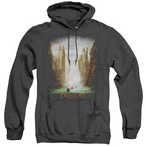 AN OFFCIALLY LICENSED LOR KINGS OF OLD ADULT UNISEX HEATHER PULLOVER HOODIE BLACK