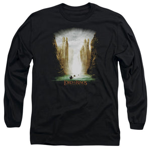AN OFFCIALLY LICENSED LOR KINGS OF OLD MEN'S LONG SLEEVE T-SHIRT BLACK