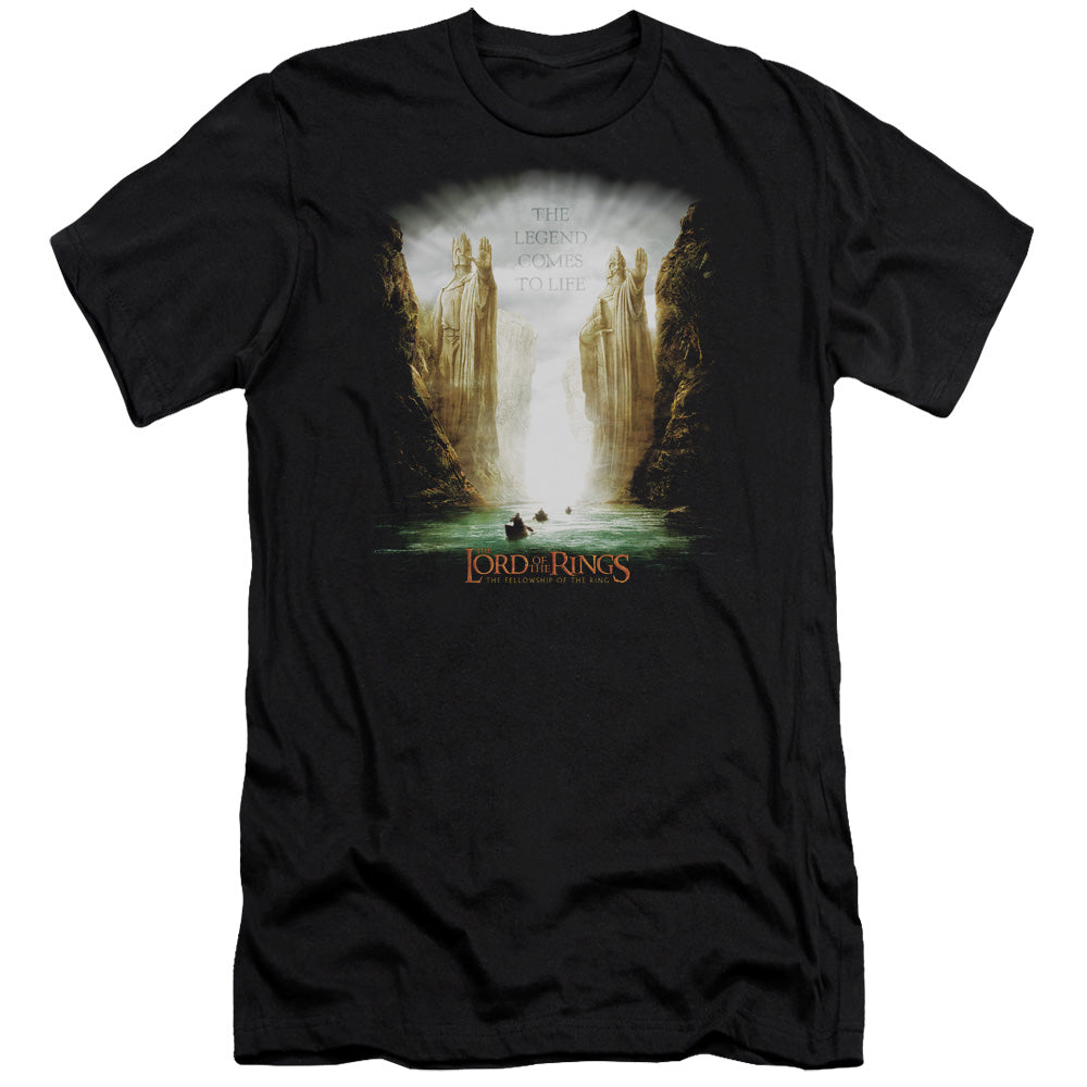 AN OFFCIALLY LICENSED LOR KINGS OF OLD MEN'S PREMIUM SLIM FIT T-SHIRT BLACK