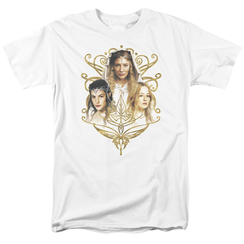 AN OFFCIALLY LICENSED LOR WOMEN OF MIDDLE EARTH MEN'S REGULAR FIT T-SHIRT WHITE