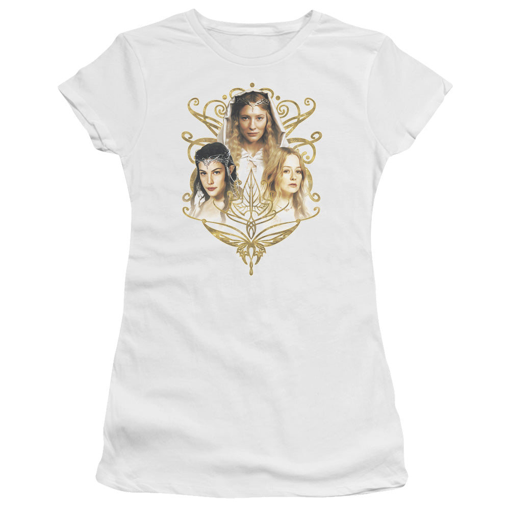 Lor Women Of Middle Earth Licensed Women's T-Shirt Juniors LG