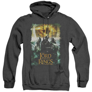 AN OFFCIALLY LICENSED LORD OF THE RINGS VILLAIN GROUP ADULT UNISEX HEATHER PULLOVER HOODIE BLACK