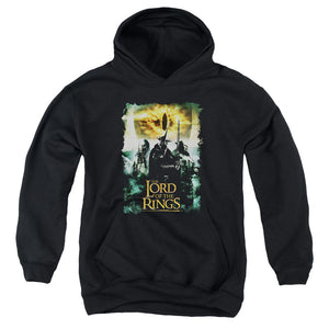 AN OFFCIALLY LICENSED LORD OF THE RINGS VILLAIN GROUP YOUTH HOODIE BLACK