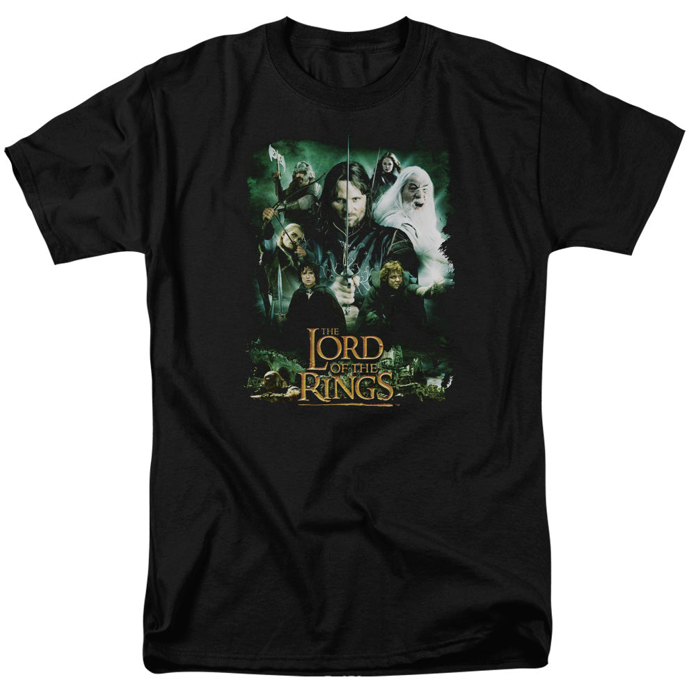 AN OFFCIALLY LICENSED LORD OF THE RINGS HERO GROUP MEN'S REGULAR FIT T-SHIRT BLACK