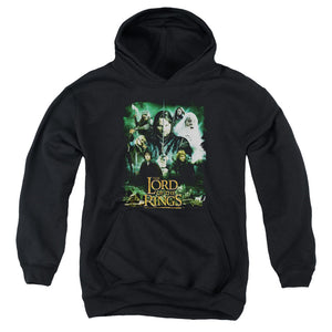 AN OFFCIALLY LICENSED LORD OF THE RINGS HERO GROUP YOUTH HOODIE BLACK