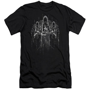 AN OFFCIALLY LICENSED LORD OF THE RINGS THE NINE MEN'S PREMIUM SLIM FIT T-SHIRT BLACK