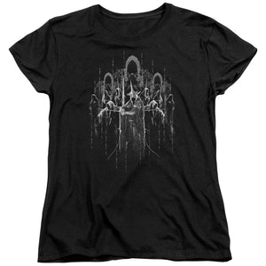 AN OFFCIALLY LICENSED LORD OF THE RINGS THE NINE WOMEN'S REGULAR FIT T-SHIRT BLACK