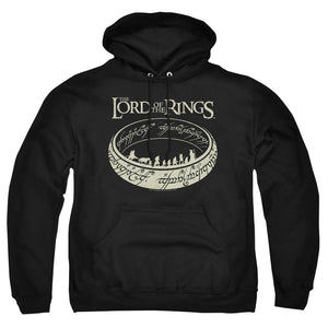 AN OFFCIALLY LICENSED LORD OF THE RINGS THE JOURNEY ADULT UNISEX PULLOVER HOODIE BLACK
