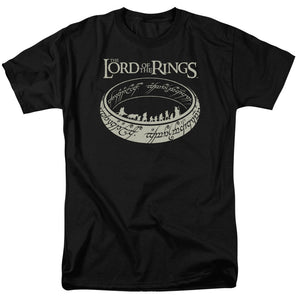AN OFFCIALLY LICENSED LORD OF THE RINGS THE JOURNEY MEN'S REGULAR FIT T-SHIRT BLACK