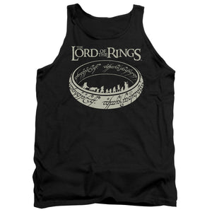 AN OFFCIALLY LICENSED LORD OF THE RINGS THE JOURNEY ADULT UNISEX TANK TOP BLACK