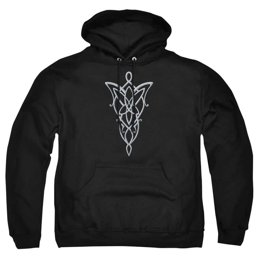 AN OFFCIALLY LICENSED LORD OF THE RINGS ARWEN NECKLACE ADULT UNISEX PULLOVER HOODIE BLACK