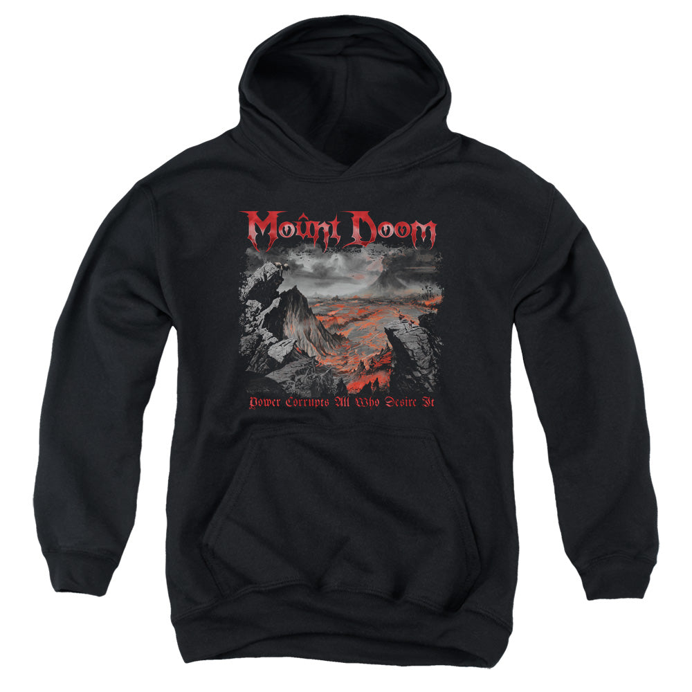 AN OFFCIALLY LICENSED LORD OF THE RINGS POWER CORRUPTS YOUTH HOODIE BLACK