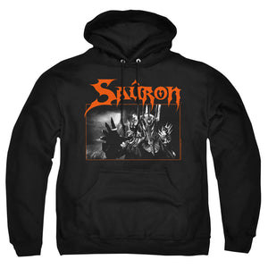 AN OFFCIALLY LICENSED LORD OF THE RINGS SAURON ADULT UNISEX PULLOVER HOODIE BLACK